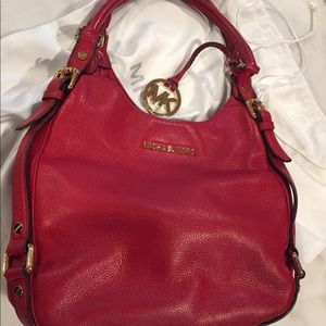 Red Michael Kors bag - great shape!